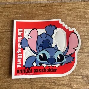 Disney World Annual Passholder Magnet: Stitch
